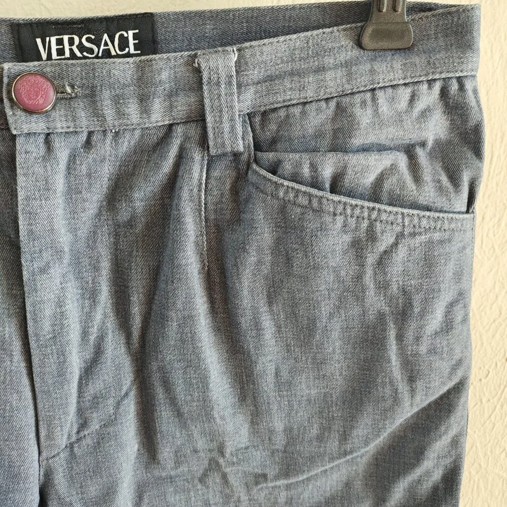 Vintage VERSACE Marled Denim Pants